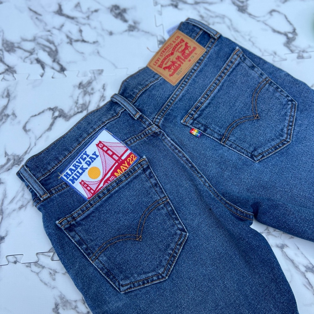 Levi's Harvey Milk LGBTQ Pride Collection Rainbow 511s